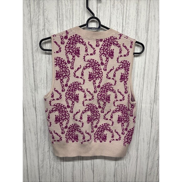 Womens Size S Maeve Anthropologie Cheers Sweater Vest EUC - Picture 4 of 4